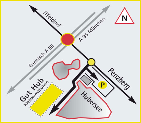 Anfahrtsskizze Gut Hub Penzberg