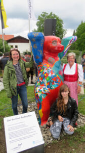 Berliner Buddy Bär ziert Platz der Städtepartnerschaft — Foto