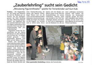 Pressespiegel zu „Der Zauberlehrling“ — Foto